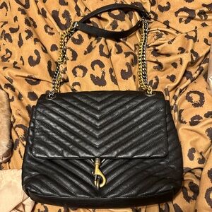Rebecca Minoff Edie Flap Medium Duo Colored Chain Convertible Bag